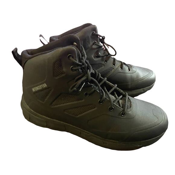 Interceptor Wyatt Men's 13 Black Shoe Work Ankle Boots Security EMS Police VGUC - Picture 1 of 7